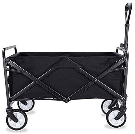 DRMEE Bollerwagen Faltbarer Wagen, Zusammenklappbarer Wagen, Mehrzweckwagen, Outdoor-Gartenanhänger, Transportwagen Für Camping, Einkaufen, Garten Gartenanhänger (Color : D)