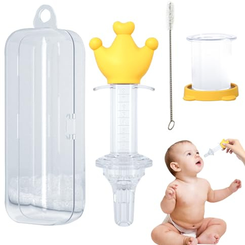 Holdes Distributeur de médicaments pour bébé, seringue de médicaments pour | bébé - Distributeur mignon de mangeoires pour bébés - Sucette médicale pour nouveau-nés, ustensiles d'alimentation pour bébé