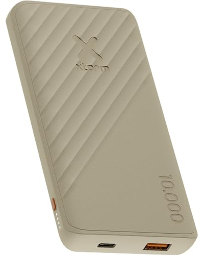 Powerbank Xtorm Go2-10 000 mAh - 1x USB-A, 1x USB-C - Batterie puissante - Charge Rapide pour Samsung et iPhone - Technologie Durable - Clay