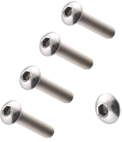 TERF® Lot de 4 vis à métaux à tête hexagonale M12 x 100 mm Haute résistance Grade 10.9 Vis à métaux M12 (12 mm) x 100 mm Clé Allen Boulons à six pans creux
