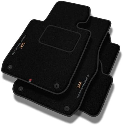 PERFORMANCE Personalisierte Velours Fußmatten Auto passend für Mitsubishi Lancer VIII 2007-2017 - Standard, Perforiert, copper -Präzise CNC-Stickerei, Design-Lochpaspel, Auto Fußmatten - Perfekt für A