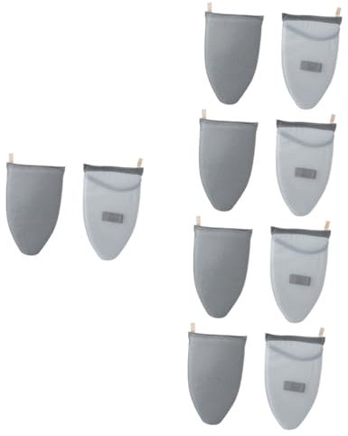 Amosfun 10 Pièces planche à repasser à main ironing board jeannette pour repassage anti vapeur défroisseur portatif pour vêtements de repassage de vêtements fumants