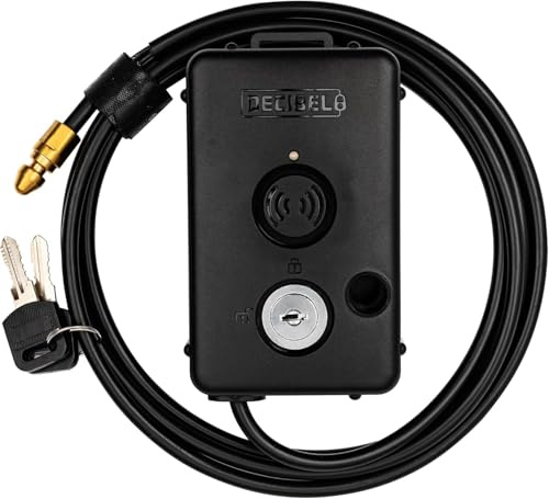 Decibel 1,8 m Anti-Diebstahl-Kabelschloss mit 100 dB lautem Alarm, Sicherheitsschloss für Outdoor-Ausrüstung, Elektrowerkzeuge, Kajaks, Generatoren