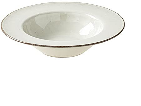 Platos de cena Plato de sopa de cerámica, tazón de Pasta for el hogar, restaurante, cafetería, plato de ensalada, plato redondo for postre, plato de Pasta Simple, plato hondo de Color sólido Platos(00