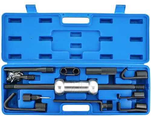 SRSDG 13-teiliges Ausbeulhammer-Set, Ausbeulwerkzeug für Autos und Lastwagen mit 10 lbs Gleithammer, universeller Gleithammer, Werkzeugsatz zur Karosserie- und LKW-Reparatur