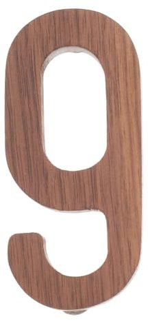 Housoutil Numéro de Boîte Aux Lettres en Bois Numéros de Maison Modernes Installation Facile Numéro D'adresse en Bois Robuste Et