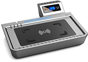 MKVAXR 2020 2021 Fits, for, for Ford, for, for Explorer, Accessories Car QI Wireless Charger 15W Fast Phone Charging Plate Interior Modification Parts Universal wireless charging pad(Three Coil 10W