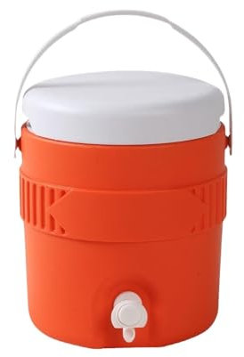 Bidón de agua aislado con grifo, aprox. 3,8 L, recipiente para bebidas, dispensador de bebidas para camping, deporte y ocio