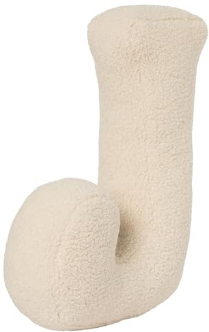 AQCQDQ Buchstabekissen, Kissen als Buchstaben, Waschbar Langlebig Buchstabe Kissen, Kuschelkissen Kinder Buchstabeform Dekokissen Kopfkissen Zierkissen, Kuschelige Kissen Buchstaben (J,40x35x10 cm)
