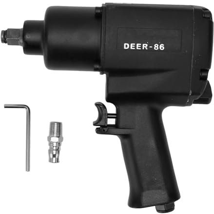 Air Impact Wrench 1/2in High Torsion Pneumatic Tool Twin Hammer for Assembly Maintenance