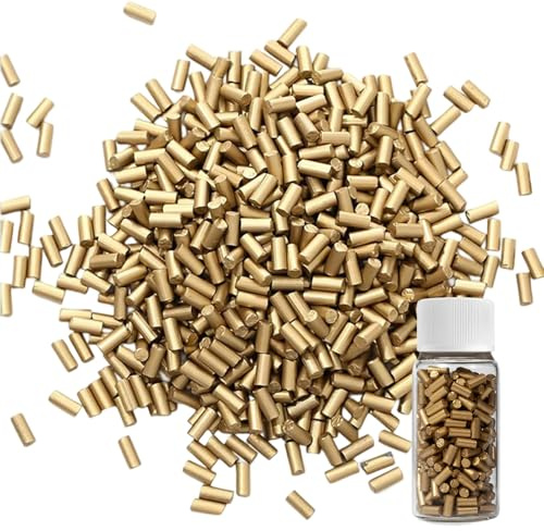Ceeyoll 300Stück Feuerstein, Flintstones, Zündstein, Universalgröße, Kompakt Und Leicht, Passt für die Meisten Feuerzeuge, Feuerzeugliebhaber(Gold)