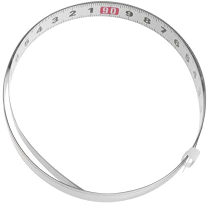 HOMSFOU 1m Steel Miter Track Tape Measure Self Adhesive Metric Scale Ruler Miter Scale for Woodworking