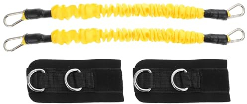 Alipis Bande de Résistance pour Jambes Élastique Jaune Tube Cheville Portable pour Entraînement Fitness Accessoire Musculation et Facile à Utiliser