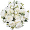 XONOR 4 Stücke Künstliche Pfingstrose Seidenblumen Gefälschte Glorious Blumensträuße für Hochzeitsfest-Hochzeitsdekoration, 5 Gabeln, 9 Kopf (Weiß)