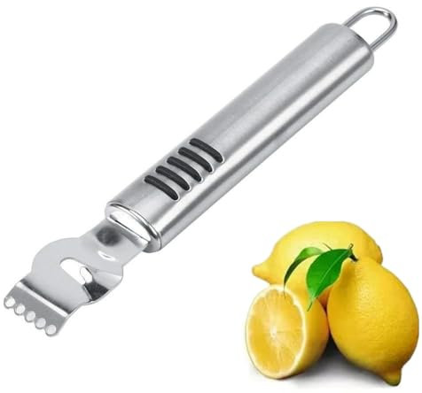 Acero inoxidable Limón Zester Rallador Naranja Pelador Fruta Zester Cítrico Raspador Cocina Pelador Herramienta