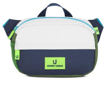 JOHNNY URBAN JUNIOR Bauchtasche Kinder Grün Blau für Mädchen & Jungen - Felix - Recycelt & Wasserabweisend