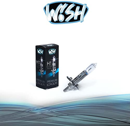 Wish® H1 LongLife 12V 55W P14,5s Halogen Glühbirne Lampe Scheinwerferlampe (H1 LongLife Einzelpack)