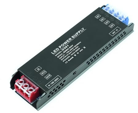 KSIBNW 24V Netzteil 200W LED Trafo, Transformator 230V auf 24V Schaltnetzteil Adapter Treibe kein Flimmern Konstantspannung Niedervolttrafo für LED Lichtstreifen, AC 230Volt auf DC 24Volt 8,3A 200W