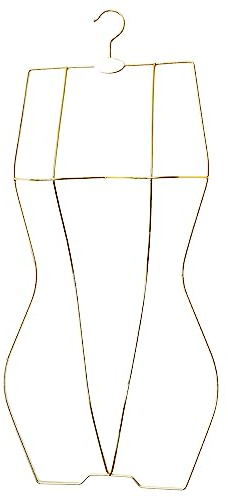 Arekuaei Bikini-Badeanzug-Kleiderbügel (Gold), 3D-Körperform, Display-Kleiderbügel für Dessous, 10 Stück