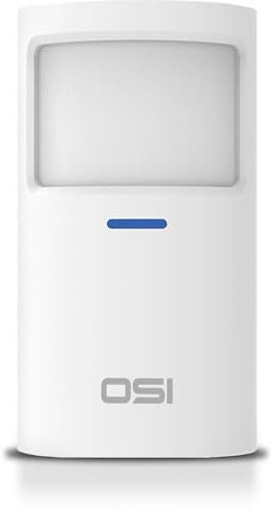 OSI Wireless Motion Sensors (Gen 2) White - Accessory for OSI Smart Alarm System (Gen 2), Wireless, Includes 2 AA Batteries, Pet Immunity, Wide Angle 110°. Qty 1