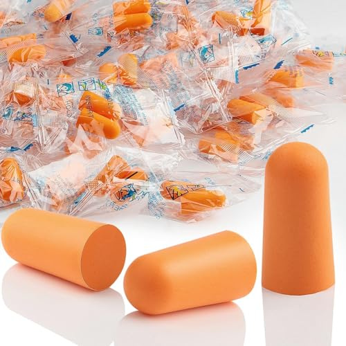 60 Paar Ohrstöpsel 37DB Gehörschutzstöpsel Orange Earplugs Ohrenstöpsel Schlafen Wiederverwendbar Geräuschunterdrückende Lärmschutz Ohrstöpsel Zum Schnarchen Geräuschunterdrückung Lernen Reisen Laute