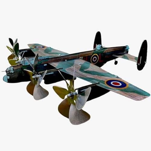 Aereo girandola segnavento modello Lancaster, in acciaio inox su cuscinetti a sfera. Oggetto da collezione e Decorazione per il giardino.