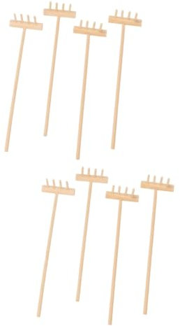INOOMP Jardin Zen 8 Pcs Râteau Miniature Mini Râteau pour Le pour à Outils De Jardin Zen Kit D'outils De De x Petit