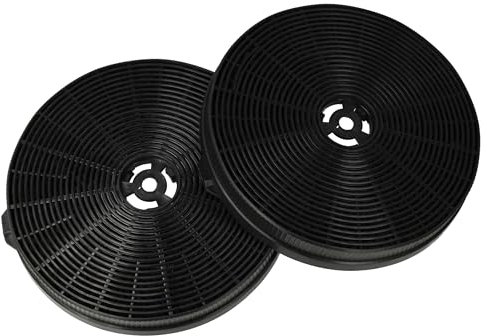 vhbw 2x Filtres à charbon actif remplacement pour KKT Kolbe K111 pour hotte aspirante - 17,5 cm