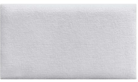 DHOME Öko-Wollpolsterpaneele Selbstklebend für Wand Akustisch Absorbierend Stoßschutz Kopfteil Dekoration Zuhause Schlafzimmer (Weiß, 50x40cm)