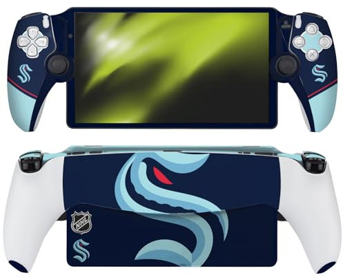 Head Case Designs Offizielle NHL Übergroß Seattle Kraken Vinyl Haut Aufkleber Abziehbild Abdeckung kompatibel mit Sony PS5 PlayStation PS Portal