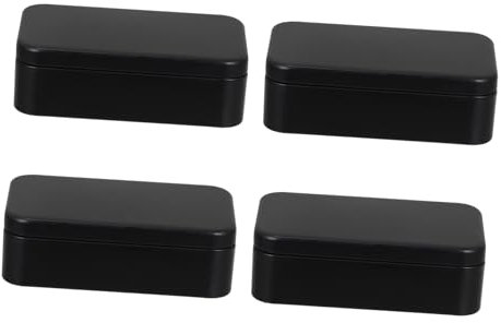 SOLUSTRE 4stücke Eisen Teedosen Aufbewahrungsboxen Für Teeblätter Tragbar Bonbon Dosen Dekorativ