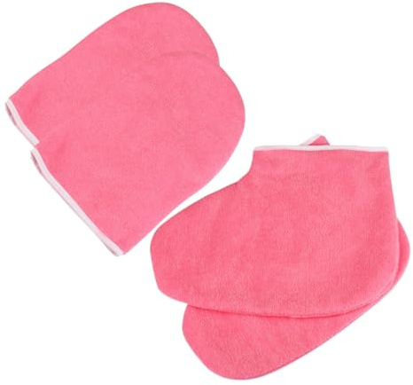 VALICLUD Set Accessori Terapia Cera Paraffina per Mani e Piedi, Guanti e Copripiedi per Idratazione Pelle, Pellicola Protettiva per Uso Professionale e Domestico Spa