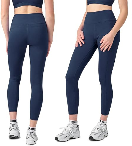 Snocks Sport Leggings Damen, Blickdicht & High-Waist-Bund | elastisch, mit Tasche, Sporthose, Yogahose, Sportleggins, Gr. XS - 3XL
