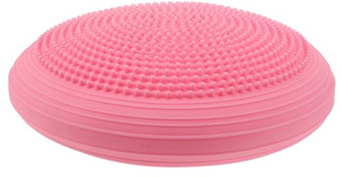BESTonZON Esterilla de Yoga Portátil Rosa de Pvc Diseño Texturizado, Compacta y Ligera, Mejora la Estabilidad y Circulación para Pilates y Stretching