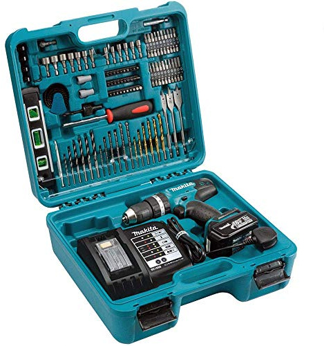 Makita DHP453SFTK 18V LXT Combi Drill with 101 Piece Accessory Set BHP453RFTK