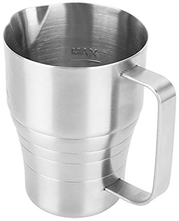 moisture Verser Une Louche 900 ML d'acier Inoxydable Couvert d'art de Latte de Lait de Lait Mousse Tasse Expresso Mousse Pot Non-bâton crème à la crème Bouilloire Saucière (Size : XS)