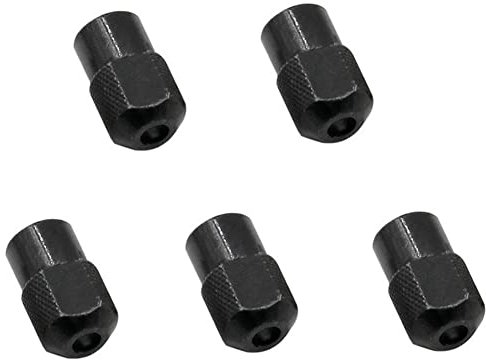 Oniissy Lot de 5 mini mandrins de perçage, écrous de serrage en alliage de zinc, accessoires pour meuleuse électrique 8 x 0,75 mm