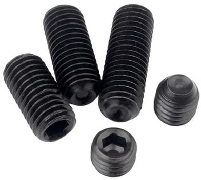 M7 12.9G Karbonstahl Feingewinde Gewindestifte Madenschrauben konkave Endschraube 1.0mm Steigung 6mm/8mm/9mm/10mm Länge-M7x1.0x8mm (5 Stück)
