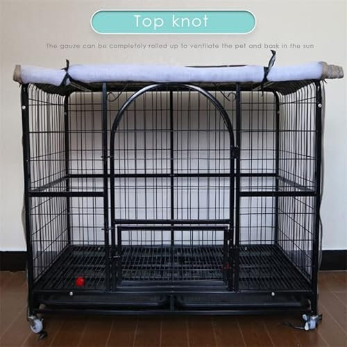 Hundekäfig Hundebox/Transportkäfig Haustier Hund Zelt Abdeckung Atmungsaktive Haustierkäfig Moskitonetz Abdeckung Wasserdichte Indoor Outdoor Dog Crate Cover Haustierkäfig Zubehör Dog Crate ( Size : 9