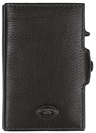 TOM TAILOR bags Jemy Damen Kreditkartenetui Card Slider Leder Mittelgroß Schwarz