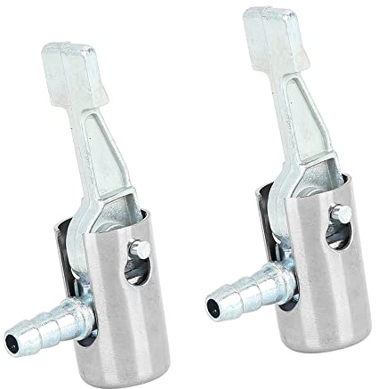 A ABSOPRO Neumático Mandril Aire Manguera Inflador Válvula Adaptador 6mm (Juego de 2)