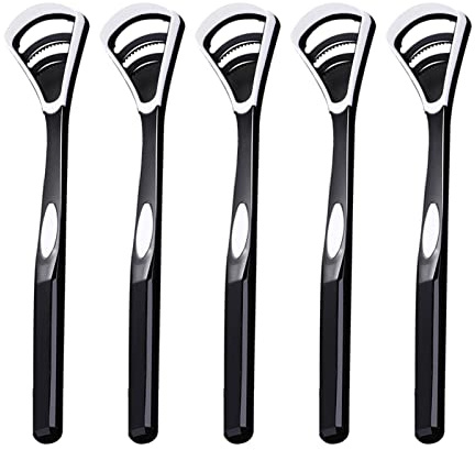 Raschietto per gengive e lingua, spazzola per bocca | Raschietto ergonomico per la pulizia orale, riduce il respiro, aiuta l'igiene orale per adulti e bambini