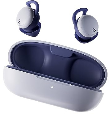 Xmenha Mini Écouteurs Bluetooth de Sommeil pour Les dormeurs de Petits Oreilles Casque sans Fil Intra-Auriculaires Bluetooth 5.3 à Réduction de Bruit HiFi Stéreo avec Microphone Violet