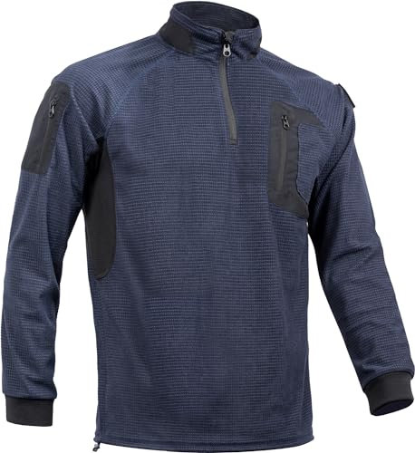 ACE Schakal Activewear-tröja - utomhuströja för sport, löpning, cykling, vandring, vandring och bergsklättring - Navy - M