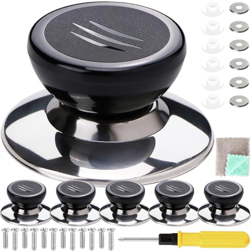 EATBALE 6 Stück Topfdeckelknopf, Universal Silikon Topfdeckel Ersatzknopf, hitzebeständige Topfdeckel Haltegriffe, Pan Lid Cover Knöpfe für Topfdeckel, Ersatzknöpfe, Kasserolle, Abdeckungen