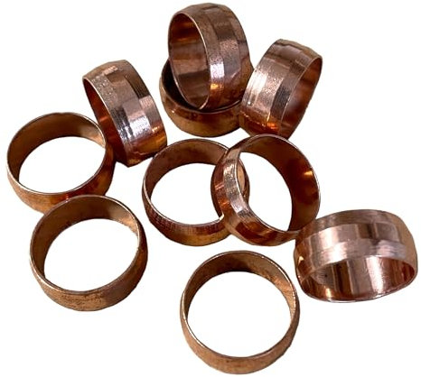 Copper Compression Olives - Pack of 10 (15mm)