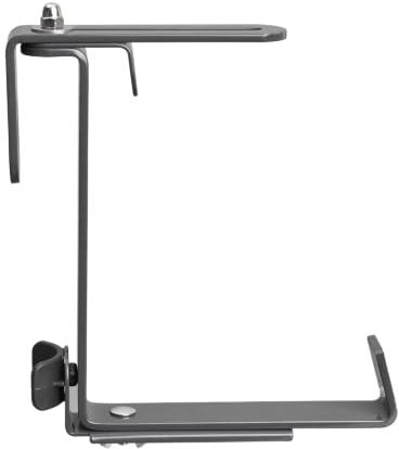 elho Noa Universal Balkonkasten Halter Metall - Living Schwarz | L 3 x B 13.5 x H 24.2 cm | 2 Artikel Enthalten | für den Außenbereich