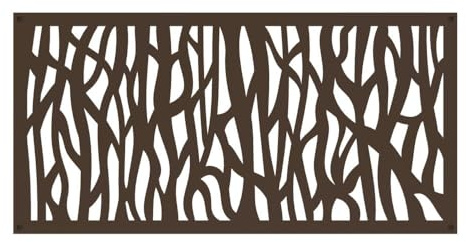 2 ft. x 4 ft. Sprig Umber Decorative Screen Panel