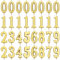 XIHIRCD 32pcs Birthday Numbers Candles, 0-9 Number Candles for Cake with a Holder Under Each Gold Number Candles Universal Number Candles for Birthday Party and Anniversary Celebration Decorations