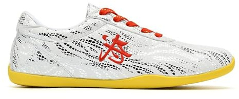 Crysterris Tai chi Shoes Women Non Slip,Martial Arts Kung fu Sneakers for Men,Taekwondo Training Sport Shoes,Tai ji Kong Fu Wushu Walking Performance Shoes for Gym (Size:38EU,Color:D)
